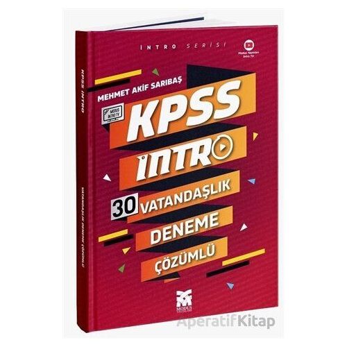 KPSS İntro 30 Vatandaşlık Deneme Çözümlü Modus Yayınları