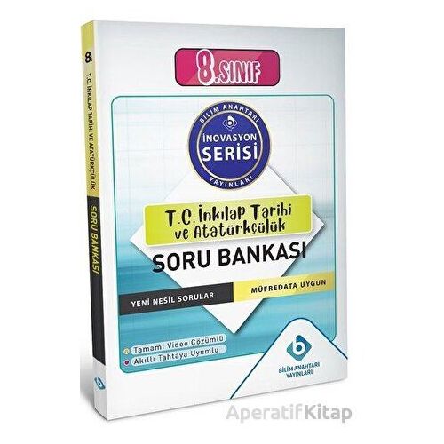 LGS T.C. İnkılap Tarihi ve Atatürkçülük Soru Bankası Bilim Anahtarı Yayınları