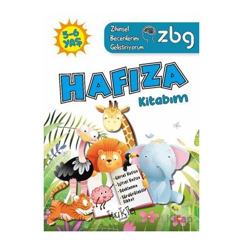 ZBG 5-6 Yaş Hafıza Kitabım - Zihinsel Becerilerimi Geliştiriyorum - Buçe Dayı - Kukla Yayınları