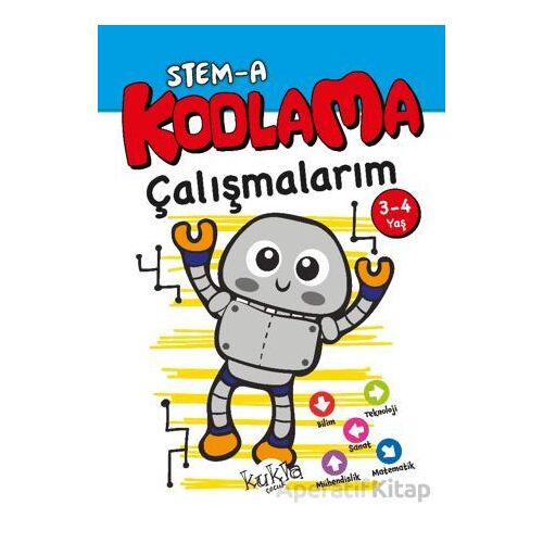 STEM-A 3-4 Yaş Kodlama Çalışmalarım - Buçe Dayı - Kukla Yayınları