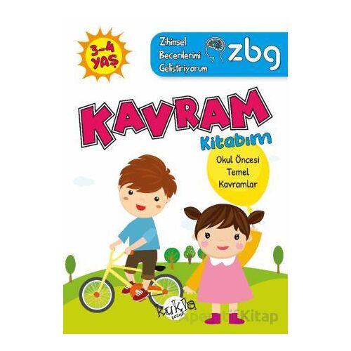 ZBG 3-4 Yaş Kavram Kitabım - Zihinsel Becerilerimi Geliştiriyorum - Buçe Dayı - Kukla Yayınları