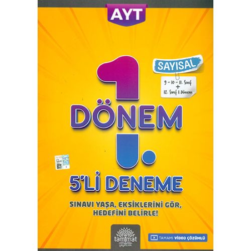 AYT Sayısal 1.Dönem 5li Deneme Tammat Yayıncılık