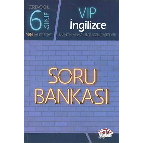 Editör VIP 6.Sınıf İngilizce Soru Bankası