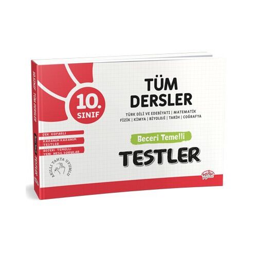 Editör 10.Sınıf Tüm Dersler Beceri Temelli Testler