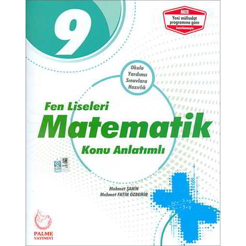 Palme 9.Sınıf Fen Liseleri İçin Matematik Konu Anlatımlı 2024 öncesi müfredat