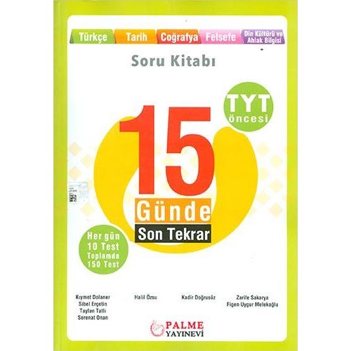 Palme TYT Öncesi 15 Günde Son Tekrar