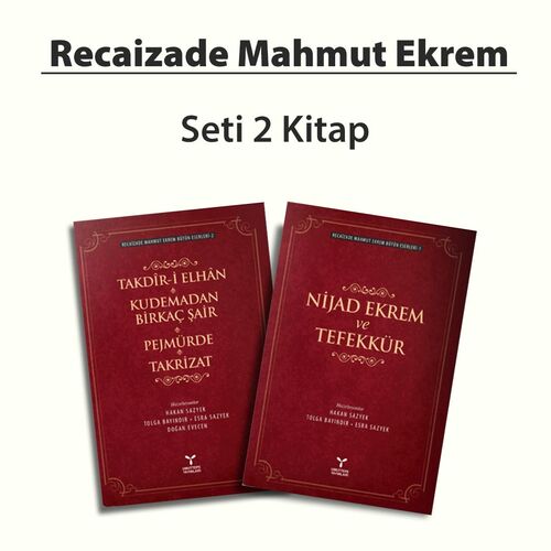 Recaizade Mahmut Ekrem Seti (2 Kitap) Paket Kitap Kampanyası