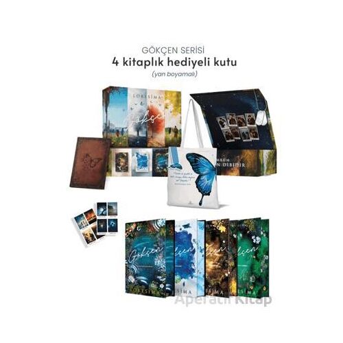 Gökçen Serisi - Yan Boyamalı Hediyeli Kutu - Loresima - Ephesus Yayınları