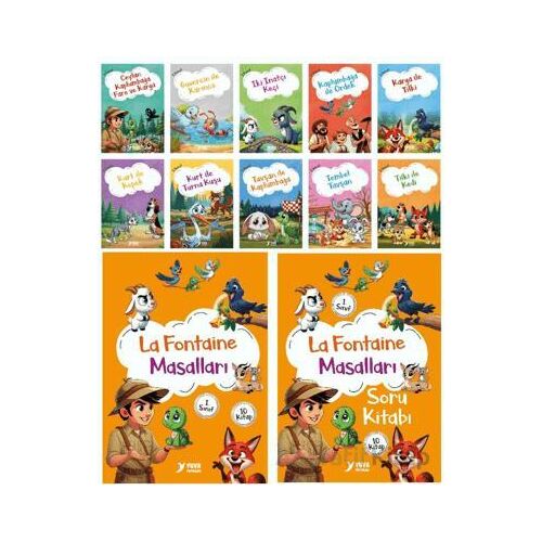 La Fontaine Masalları (10 Kitap) - Ülkü Duysak - Yuva Yayınları