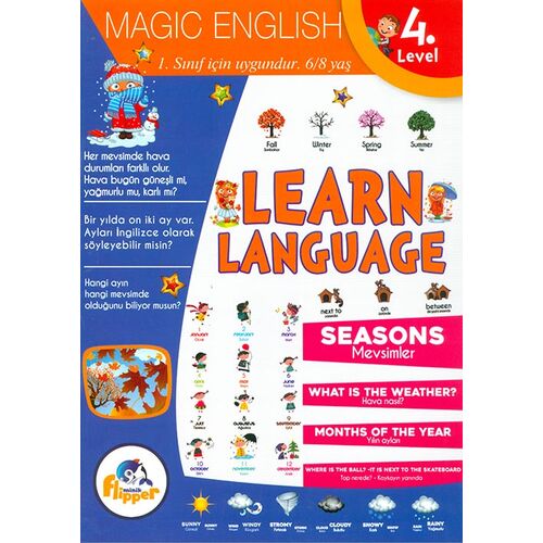 6-8 Yaş Learn Language 4.Level - Minik Flipper