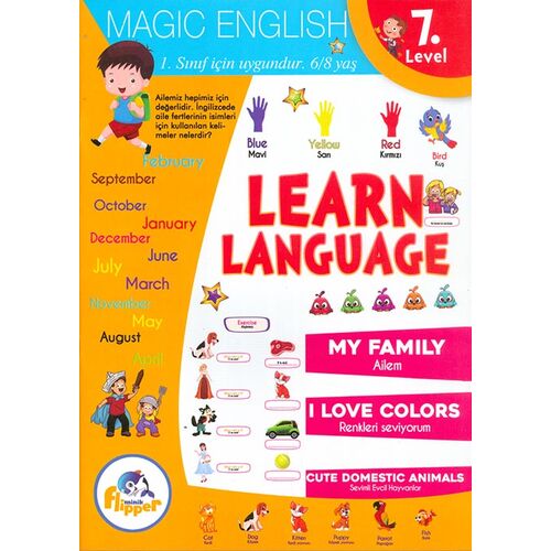 6-8 Yaş Learn Language 7.Level - Minik Flipper
