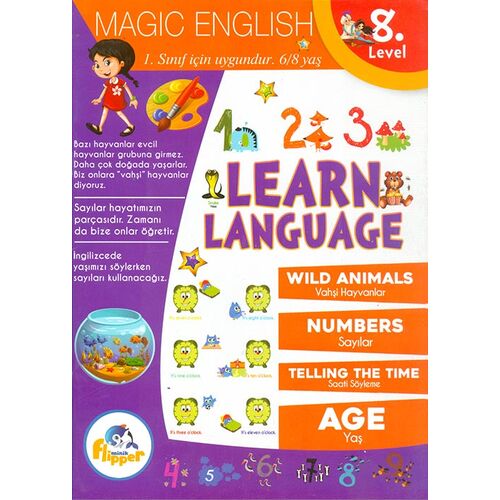 6-8 Yaş Learn Language 8.Level - Minik Flipper