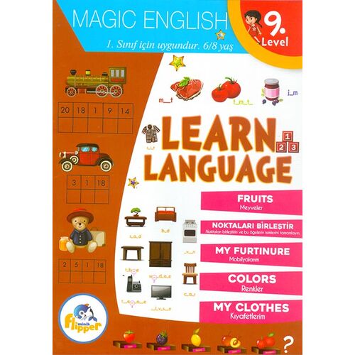 6-8 Yaş Learn Language 9.Level - Minik Flipper