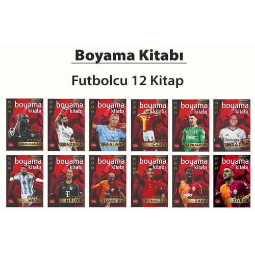 Futbolcu Boyama Kitabı (12 Kitap) Karnaval Çocuk
