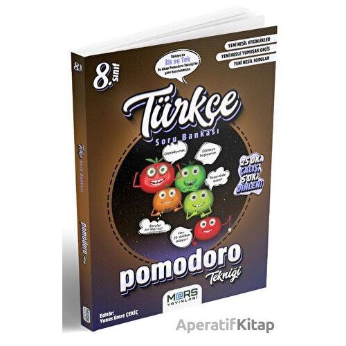 8. Sınıf Türkçe Pomodoro Soru Bankası - Mars Kitap