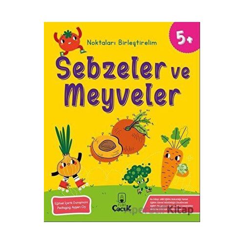 Sebzeler ve Meyveler - Noktaları Birleştirelim (5 Yaş) - Floki Çocuk