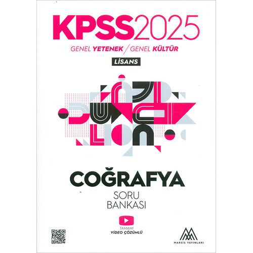 2025 KPSS Coğrafya Soru Bankası Marsis Yayınları