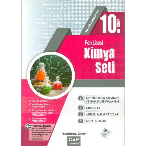 10.Sınıf Fen Lisesi Kimya Seti (Kampanyalı) Çap Yayınları