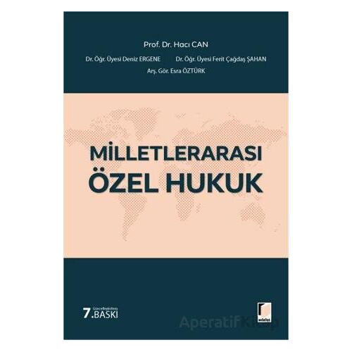 Milletlerarası Özel Hukuk - Hacı Can - Adalet Yayınevi