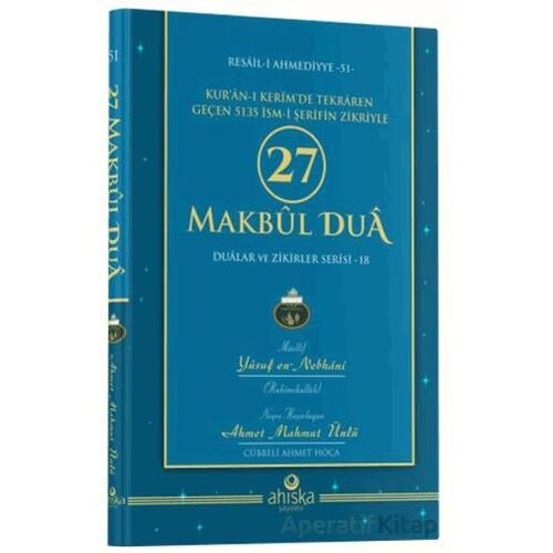 27 Makbul Duâ - Ahmet Mahmut Ünlü - Ahıska Yayınevi