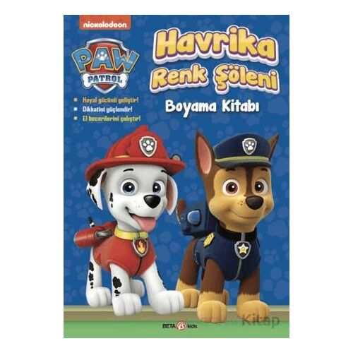 Paw Patrol Havrika Renk Şöleni Boyama Kitabı - Spin Master Paw - Beta Kids
