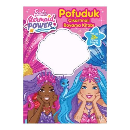 Barbie Medmaıd Power – Pofuduk Çıkartmalı Boyama Kitabı - Kolektif - Doğan Çocuk