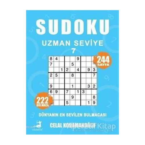 Sudoku Uzman Seviye 7 - Celal Kodamanoğlu - Olimpos Yayınları