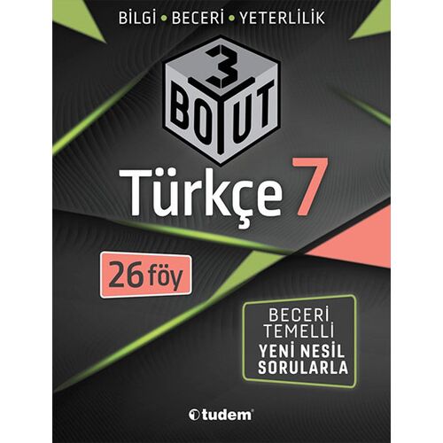 Tudem 7.Sınıf Türkçe 3 Boyut Föy