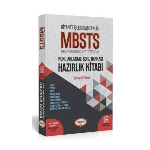 Yediiklim Diyanet İşleri Başkanlığı MBSTS Konu Anlatımlı Soru Bankası Hazırlık Kitabı