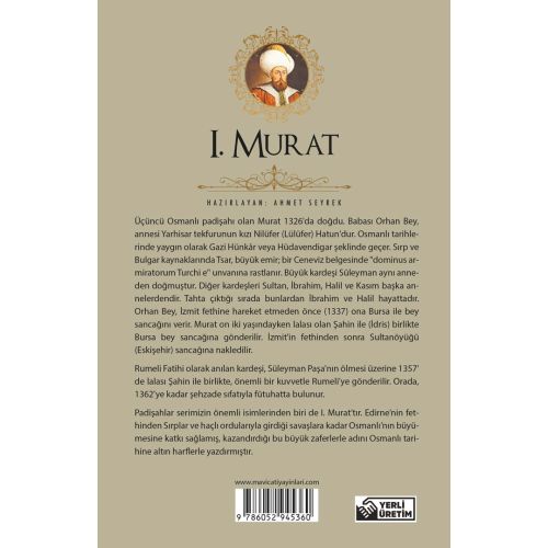 1.Murat (Padişahlar Serisi) Maviçatı Yayınları