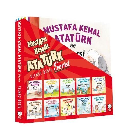 Mustafa Kemal Atatürk Serisi (10 Kitap Takım) - Yılmaz Özdil - Kırmızı Kedi Çocuk