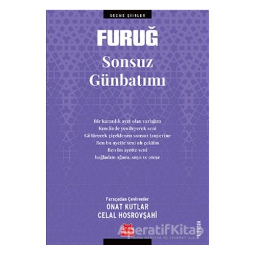 Sonsuz Günbatımı - Furuğ Ferruhzad - Kırmızı Kedi Yayınevi