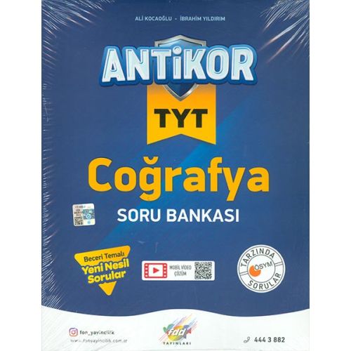 TYT Coğrafya Antikor Soru Bankası FDD Yayınları