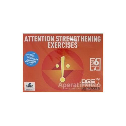 Attention Strengthening Exercises Dikkati Güçlendirme Seti Anasınıfı (6 Yaş İngilizce)