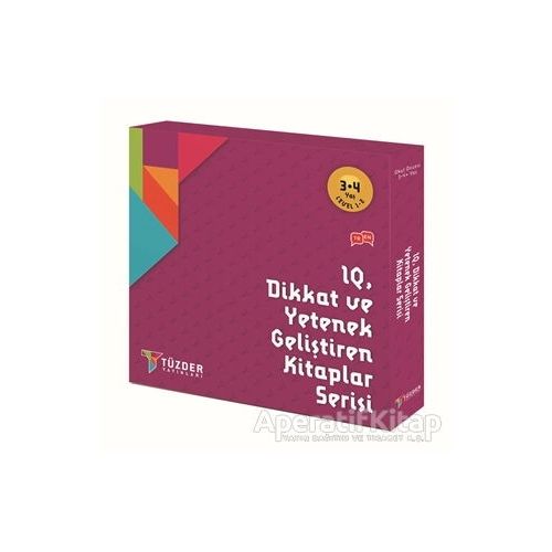 IQ Dikkat ve Yetenek Geliştiren Kitaplar Serisi 3-4 Yaş Level 1-2 (6 Kitap Takım)