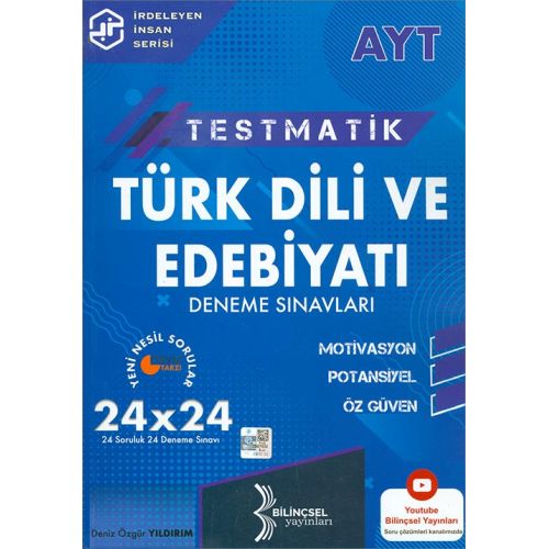 Bilinçsel AYT Testmatik Türk Dili ve Edebiyatı Deneme Sınavları