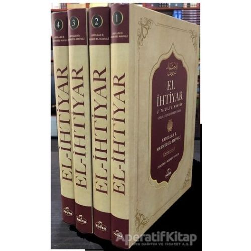 El-İhtiyar Li Talill Muhtar Delilleriyle Hanefi Fıkhı Seyi (4 Kitap Takım)