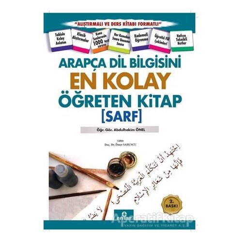 Arapça Dil Bilgisini En Kolay Öğreten Kitap (Sarf) - Abdülhakim Önel - Ensar Neşriyat