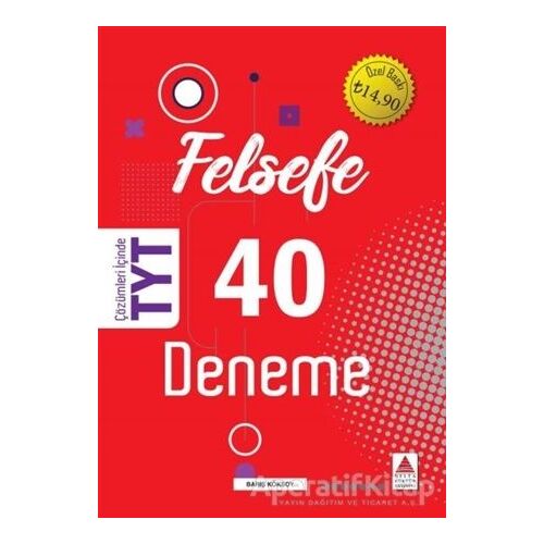 TYT Felsefe 40 Deneme - Barış Köksoy - Delta Kültür Yayınevi