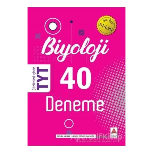 TYT Biyoloji 40 Deneme - Nebihe Birgül Buzdere - Delta Kültür Yayınevi