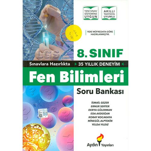 8.Sınıf Fen Bilimleri Soru Bankası Aydın Yayınları