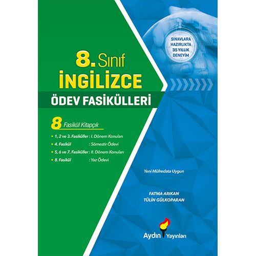 8.Sınıf İngilizce Ödev Fasikülleri Aydın Yayınları