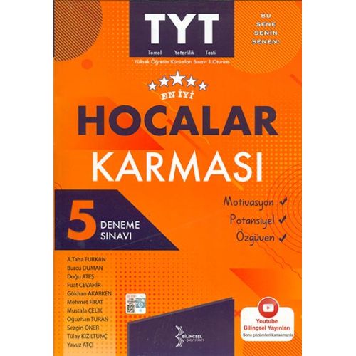 2021 TYT En İyi Hocalar Karması 5 Deneme Sınavı Bilinçsel Yayınları