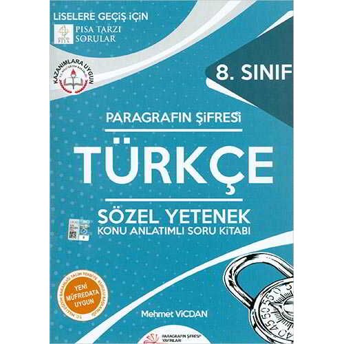 Paragrafın Şifresi 8.Sınıf Türkçe Konu Anlatımlı Soru Kitabı
