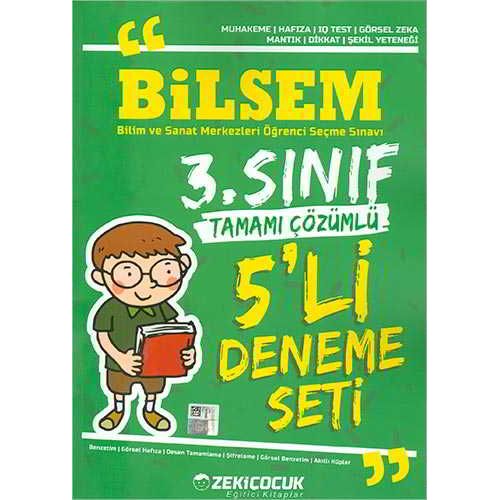 Çözüm Akademi 3.Sınıf Bilsem 5’li Deneme Seti