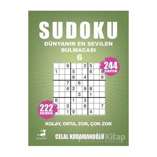 Sudoku Dünyanın En Sevilen Bulmacası 6 - Celal Kodamanoğlu - Olimpos Yayınları