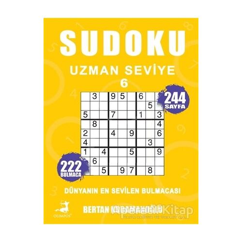 Sudoku Uzman Seviye - 6 - Bertan Kodamanoğlu - Olimpos Yayınları