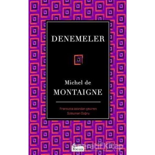 Denemeler - Michel de Montaigne - Koridor Yayıncılık