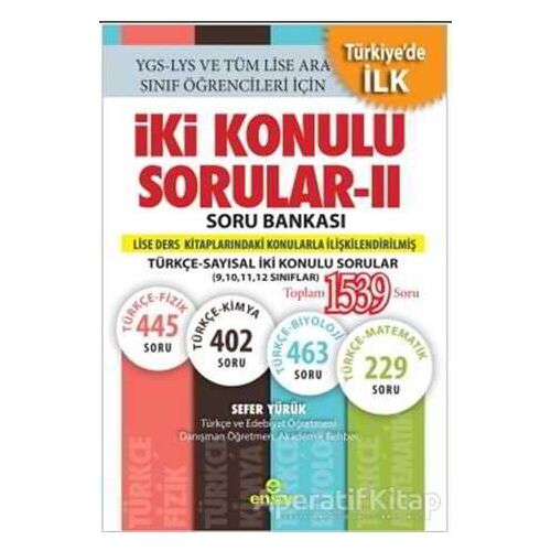 İki Konulu Sorular - 2 Soru Bankası - Sefer Yürük - Ensar Neşriyat