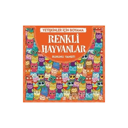 Renkli Hayvanlar - Yetişkinler İçin Boyama - Gizem Ulaş - Dokuz Yayınları